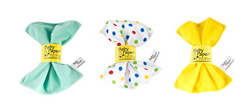 תינוק נייר מקורי להתקמט חושי צעצוע / משולש, צהוב, כחול 3-חבילה | צבעים בהירים, רחיץ, ולא רעיל להתקמט נייר לתינוקות / מושלם קשת מתנת טופר לשימוש חוזר כמו להתקמט צעצוע